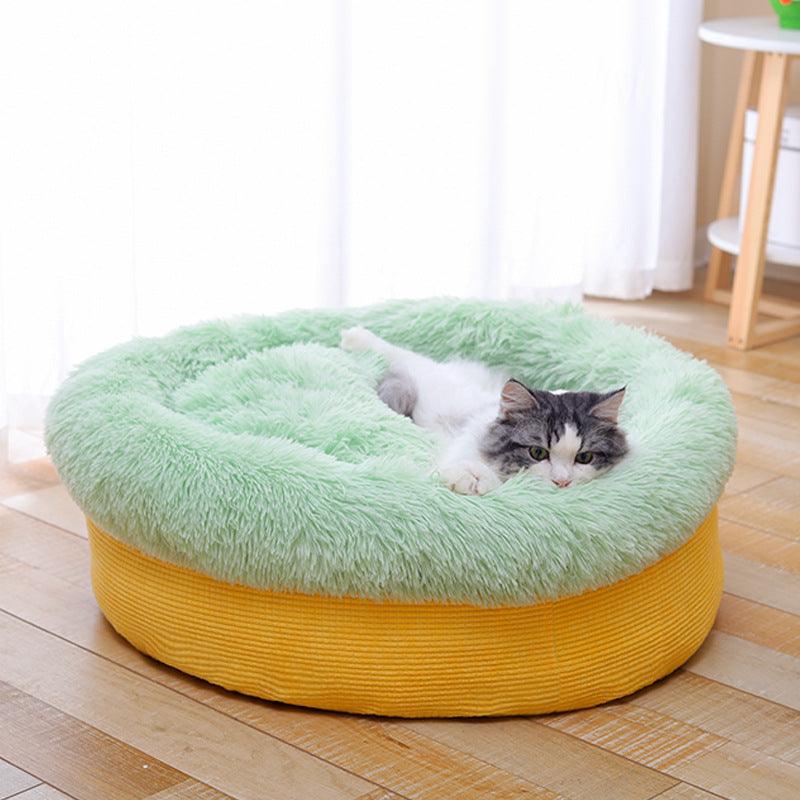 Luxury Plush Winter Nest Pet Bed - optimized image