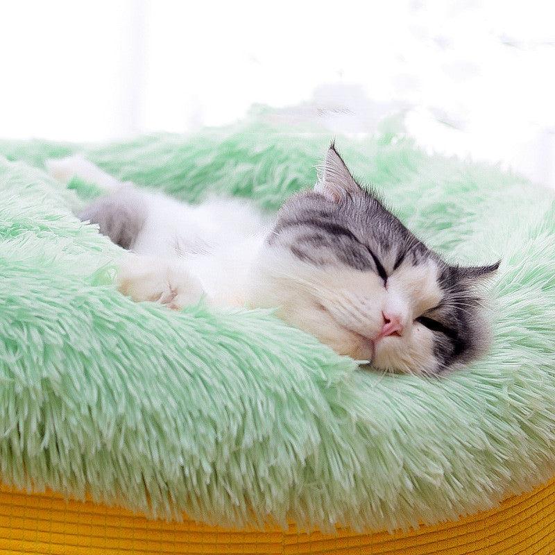 Luxury Plush Winter Nest Pet Bed - optimized image