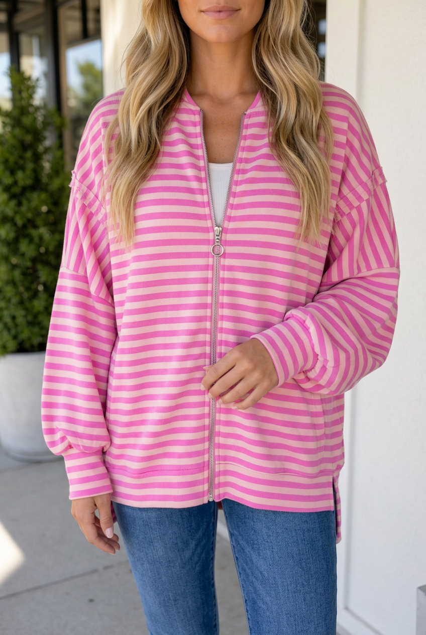 Ivanna Puff Sleeve Zip Jacket