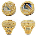 2022 Golden State Warriors Curry Championship Rotating Ring Men's Fashion Jewelry Gold Plated Alloy New Export Hot Selling