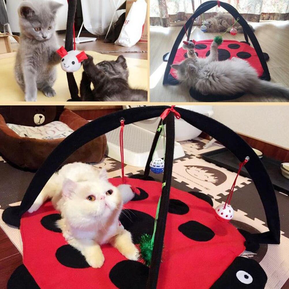 Cozycat Foldable Cartoon Cat Play Tent Hammock: The Ultimate Cat Haven-1