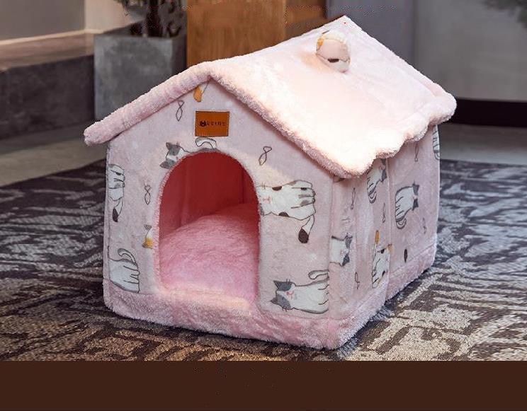 Cozyfold Foldable Pet House - Winter Bed - optimized image