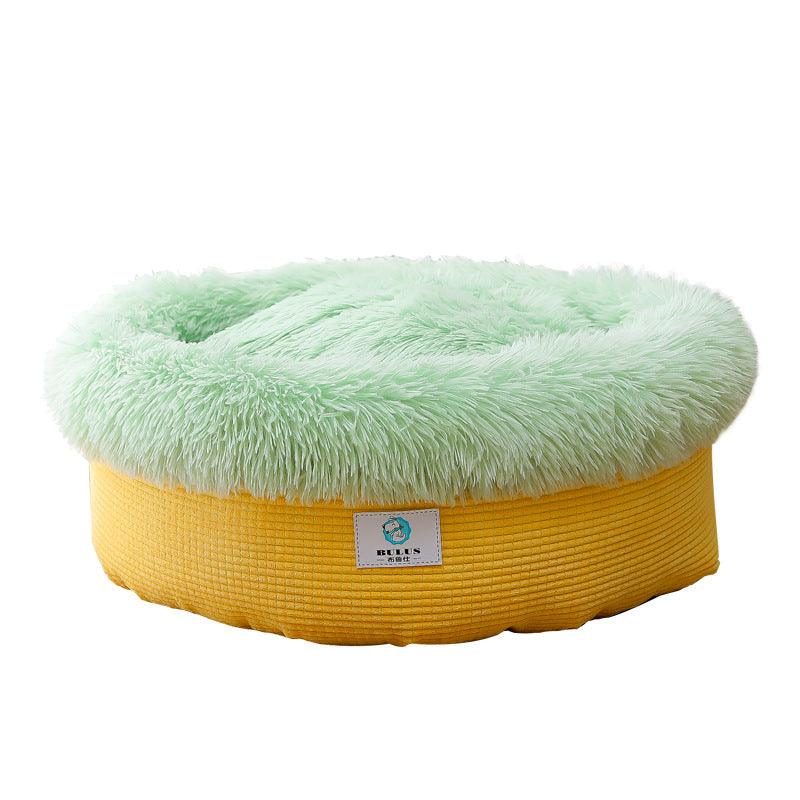 Luxury Plush Winter Nest Pet Bed - optimized image