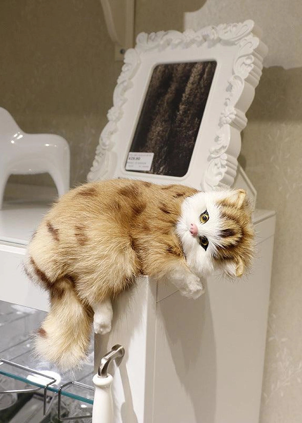 Sleeping Cat Plush Toy Set - Realistic Doll