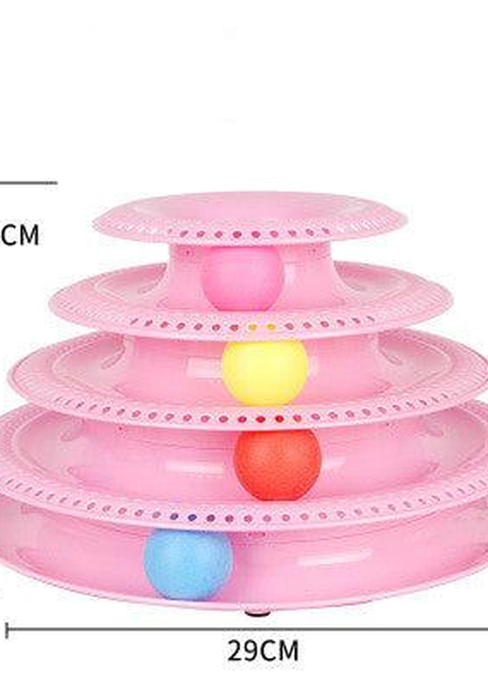 Interactive Cat Ball Tower Tracks Toy - Orange