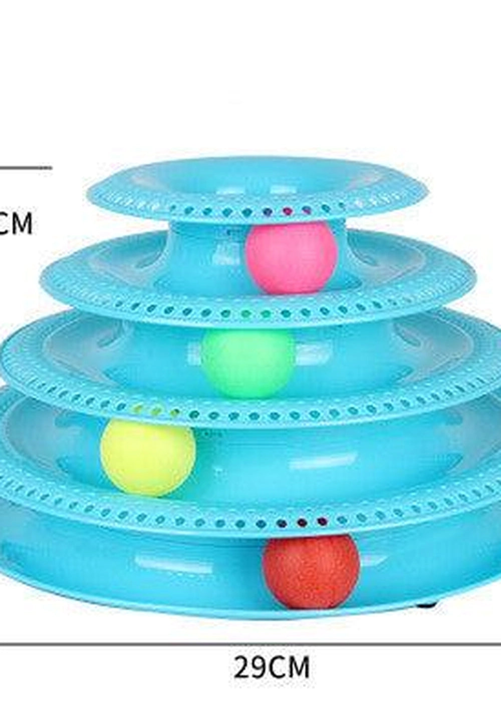 Interactive Cat Ball Tower Tracks Toy - Orange