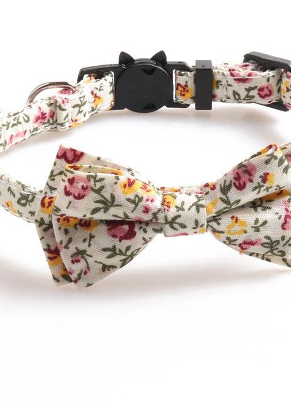 Soft Cotton Cat Collar - White