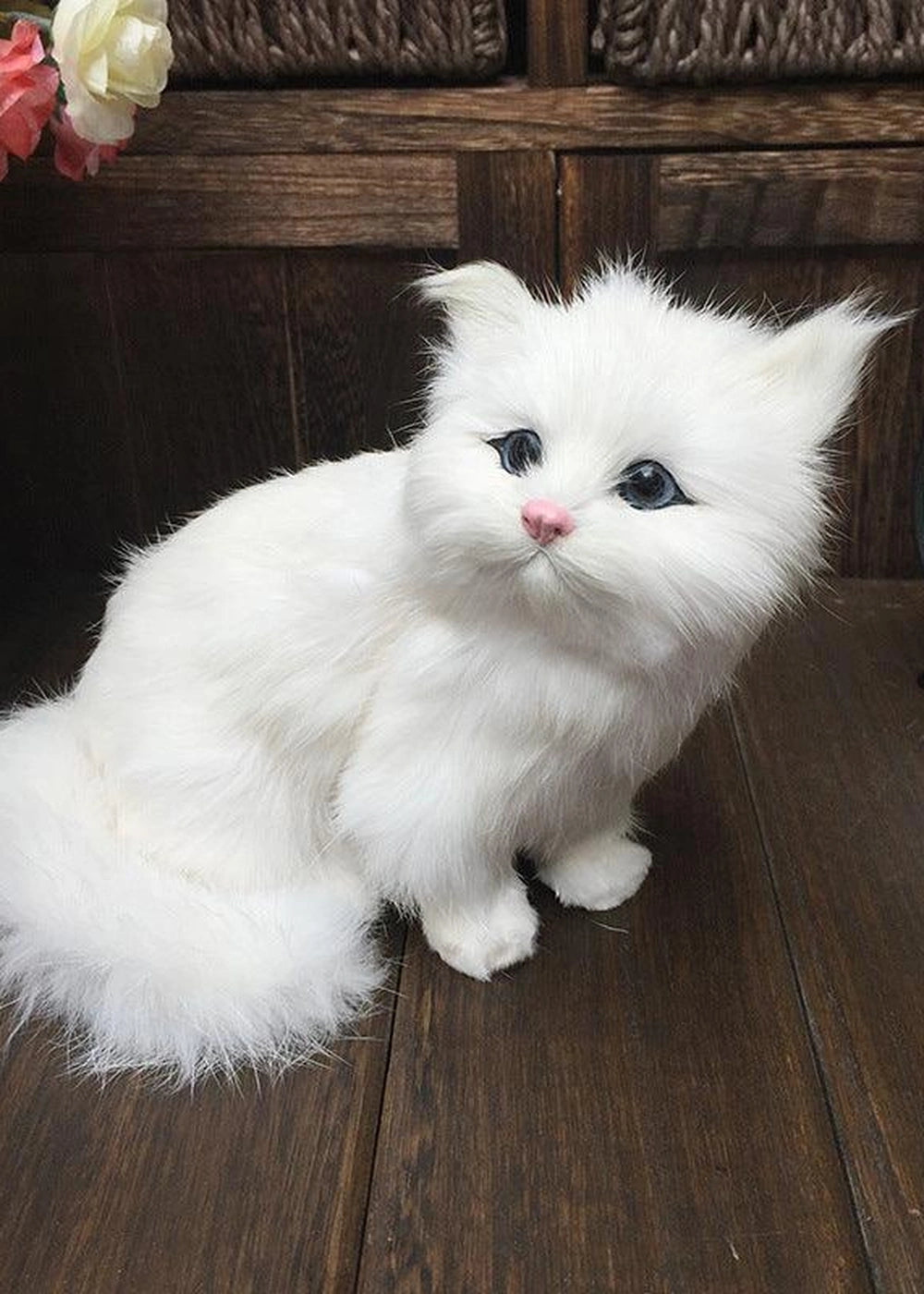 Sleeping Cat Plush Toy Set - Realistic Doll - optimized image