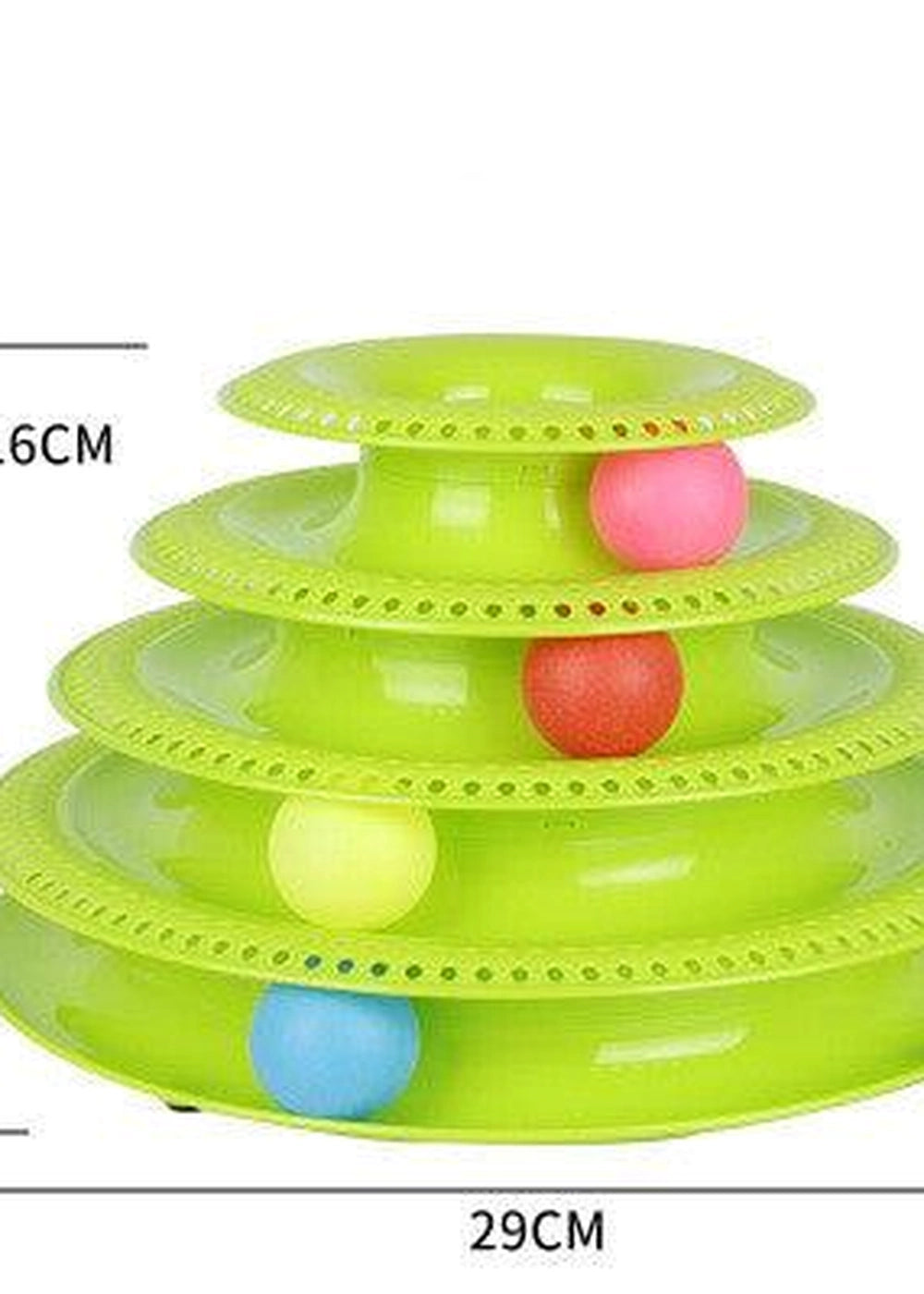 Interactive Cat Ball Tower Tracks Toy - Orange