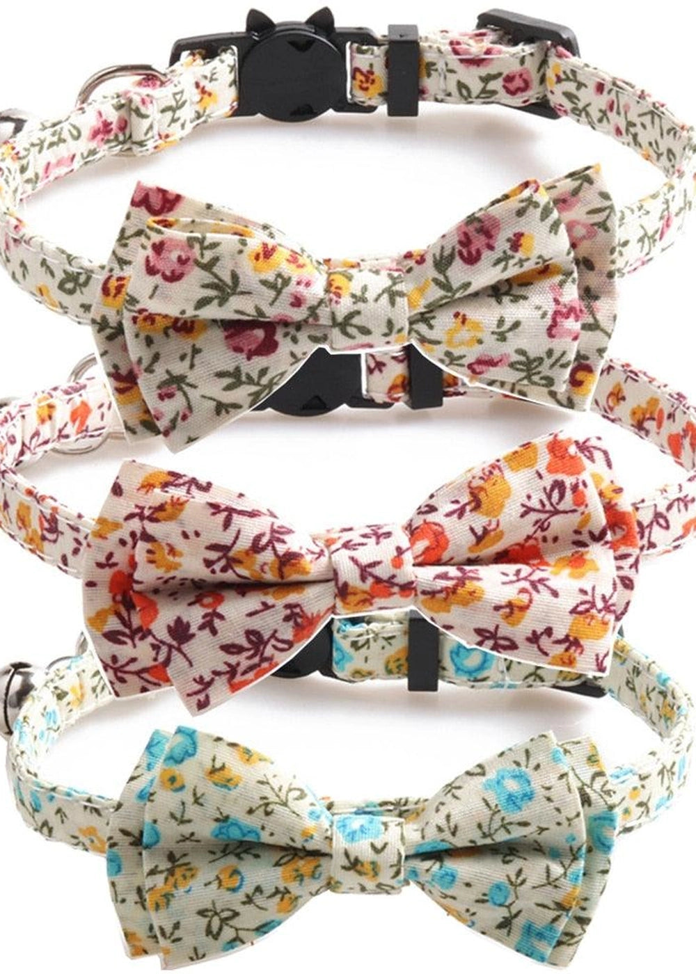 Soft Cotton Cat Collar - White