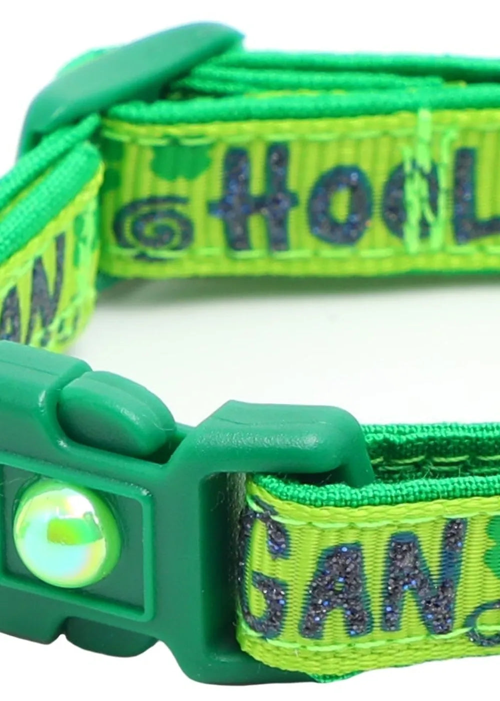 Hooligan Breakaway Cat Collar - Green - optimized image
