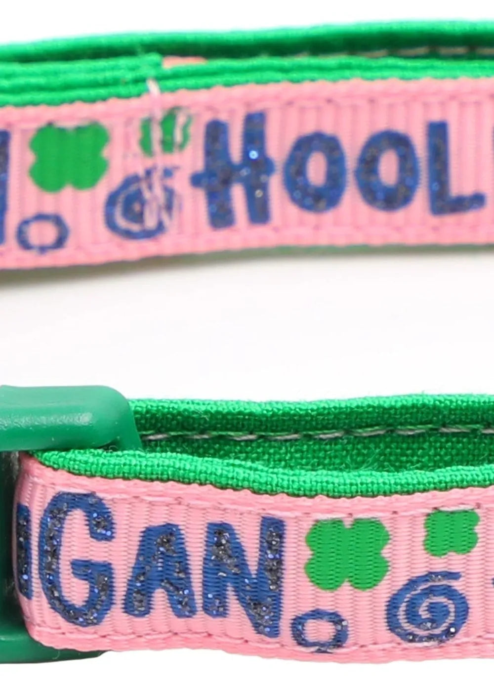 Hooligan Breakaway Cat Collar - Green - optimized image