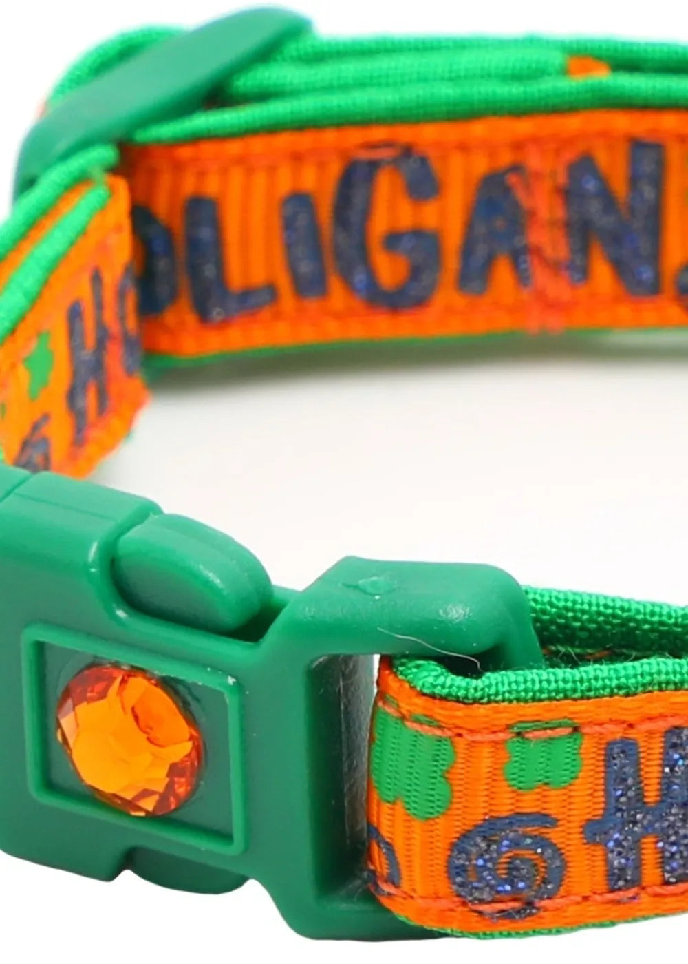 Hooligan Breakaway Cat Collar - Green - optimized image