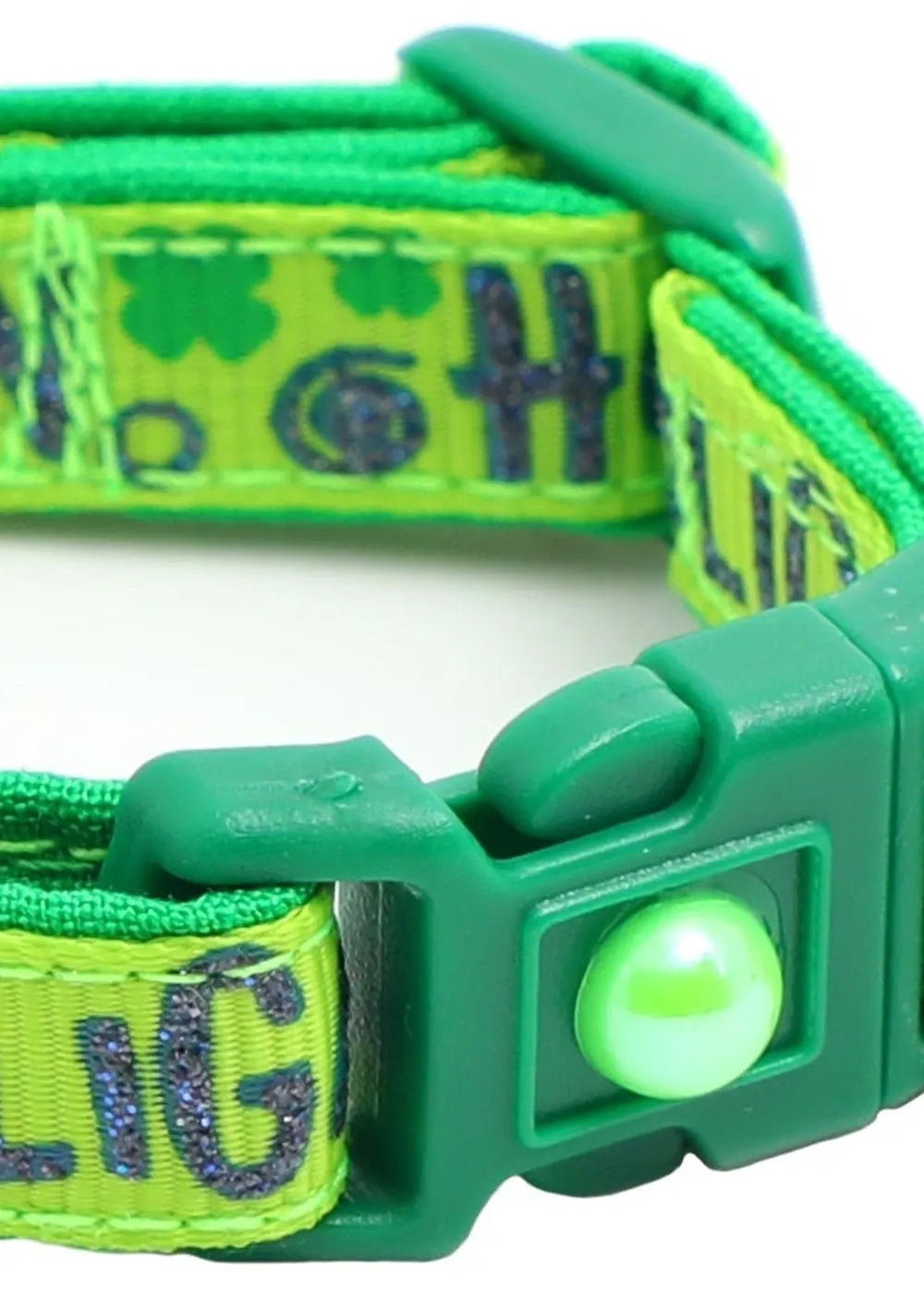 Hooligan Breakaway Cat Collar - Green - optimized image